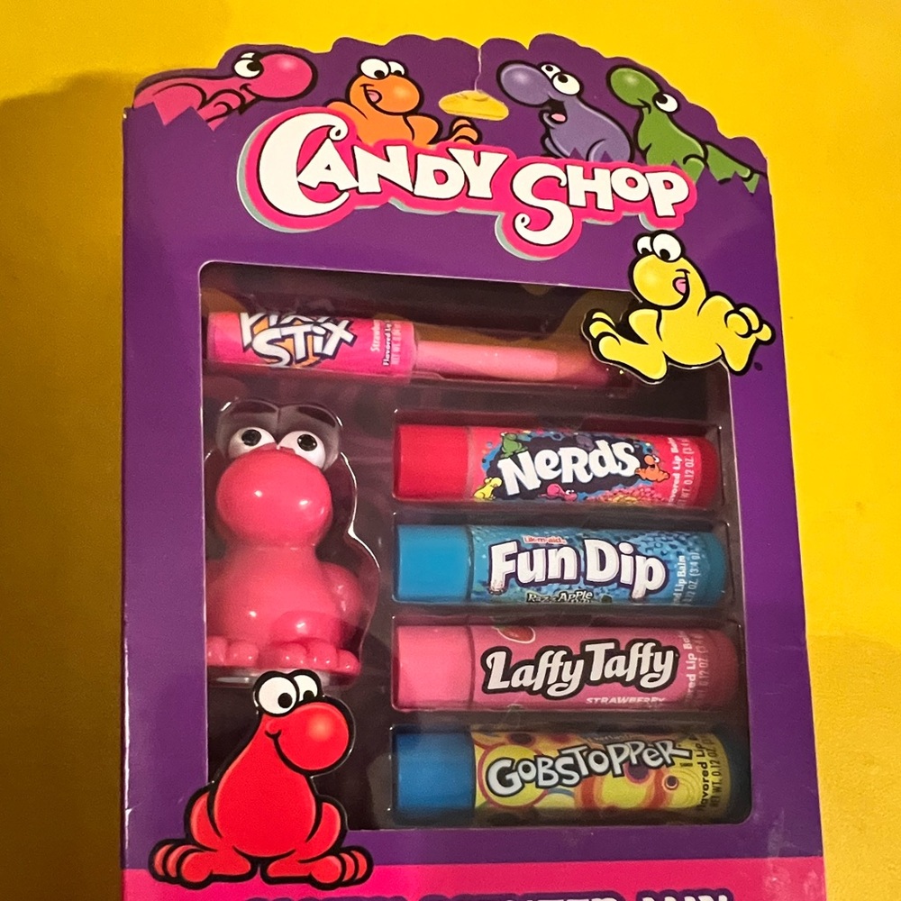 LIP BALM ferrara CANDY SHOP Flavor Scented 6 piece set Nerds Fun Dip variety NEW